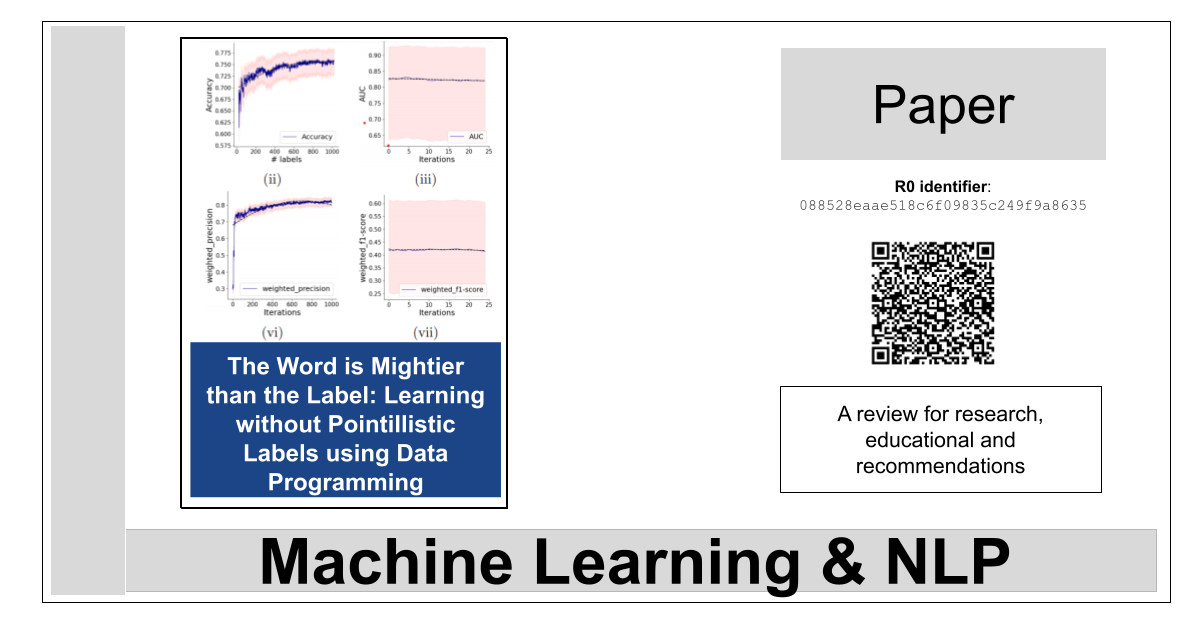 Learning without Pointillistic Labels using Data Programming – La Biblia de la IA – The Bible of AI™ Journal