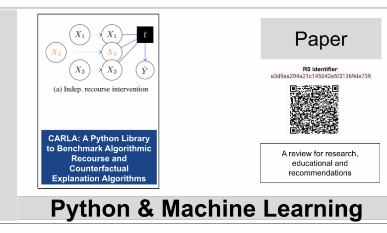 A Python Library to Benchmark Algorithmic Recourse and Counterfactual Explanation Algorithms – La Biblia de la IA – The Bible of AI™ Journal