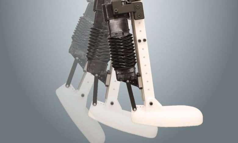 Bioinspired artificial muscles enable robotic limbs to push, lift and kick